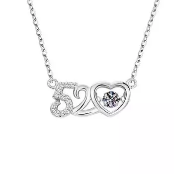 Ожерелье из стерлингового серебра 925 пробы с муассанитом, умное сердцебиение, исповедь на ключице, женское высококачественное светлое роскошное ожерелье 925