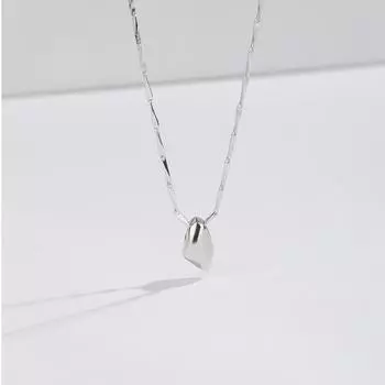 Ожерелье из стерлингового серебра 925 пробы с камнем желаний для женщин, небольшой дизайн, кулон с камнем для эмоционального человека, минималистская цепочка-воротник, серебряные украшения Adjustable size