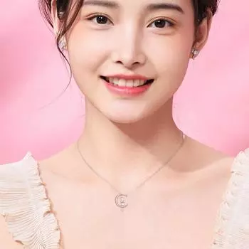 Ожерелье из стерлингового серебра 925 пробы с лунным камнем, женское ожерелье с нишей на ключице, серебряные украшения, массивное ожерелье для женщин