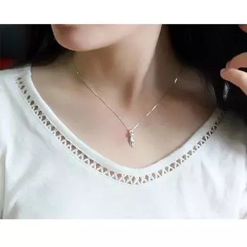 Ожерелье из стерлингового серебра 925 пробы, милые подвески в виде кошек и животных, ожерелья для женщин, чокеры 50CM