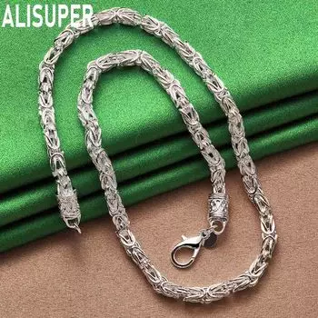 Ожерелье из стерлингового серебра 925 пробы с цепочкой-краном, модные свадебные украшения 45CM