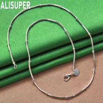 Ожерелье из стерлингового серебра 925 пробы с розой, модные свадебные украшения 45CM