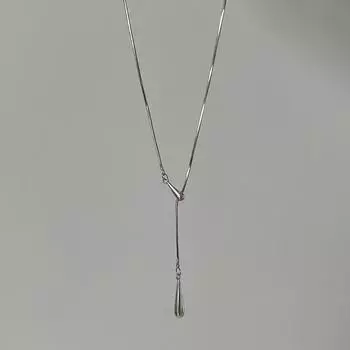 Ожерелье из стерлингового серебра 925 пробы с каплями воды и бриллиантами, женская легкая роскошная модная цепочка на ключицу, изысканная и универсальная летняя цепочка на шею 925 silver