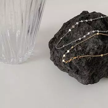 Ожерелье из стерлингового серебра 925 пробы женственность простота индивидуальность универсальный щедрый чокер короткая цепочка на шею любовь цепочка на ключицу прилив 925 silver