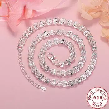 Ожерелье из стерлингового серебра S925, 18-дюймовое ожерелье с хвостом Феникса, свадебное ювелирное изделие, подарок для женщин