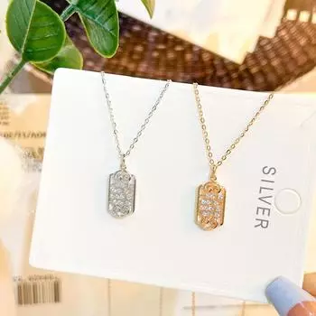 Ожерелье из стерлингового серебра S925, модная цепочка на шею для девочек