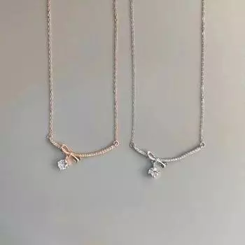 Ожерелье из стерлингового серебра S925 с изображением улыбающейся бабочки, изгибы и зацепы, женское, в корейском стиле, модное, подходящее всем, темпераментное меньшинство 925