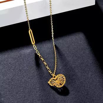 Ожерелье из стерлингового серебра S925, женская подвеска в форме тыквы, нишевый дизайн, чувство высокого класса, легкая роскошная цепочка на ключицу