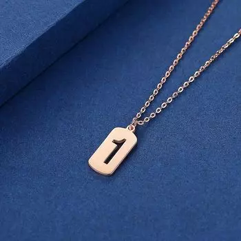 Ожерелье из стерлингового серебра S925, женская цепочка на шею Lucky Digital