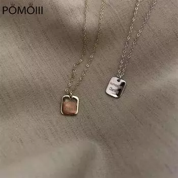 Ожерелье из стерлингового серебра S925, женская индивидуальность, модные ювелирные изделия, подарок на день рождения для девушки, новогодний кулон с подвеской