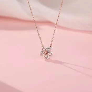 Ожерелье из свежих цветов с простым темпераментом и особым смыслом в виде цепочки на ключицу для женщин