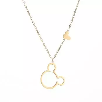 Ожерелье из титановой стали для женщин, цепочка на свитер с металлическим ветром из нержавеющей стали, цепочка на ключицу