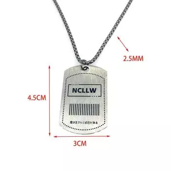 Ожерелье из титановой стали, кулон в стиле хип-хоп, английская марка, ретро-подвеска, ювелирное изделие из сплава, ожерелье из нержавеющей стали