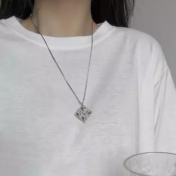 Ожерелье из титановой стали Love Pills для пары, японское и корейское, универсальное, длинное, на цепочке, для свитера