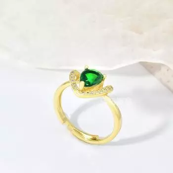 Ожерелье из титановой стали с каплями воды, женское, легкое, роскошное, в стиле ретро, универсальное, с инкрустацией, с зеленым кристаллом и цирконием, подвеска на ключицу