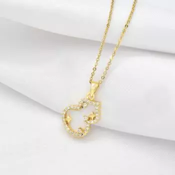 Ожерелье из тыквы Fritillary Small Gourd, женский дизайн, простая популярная микро-инкрустированная подвеска