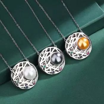 Ожерелье из жемчуга Fritillary, ожерелье из пресноводного жемчуга, модная подвеска Temperament, женская цепочка премиум-класса с микро-инкрустацией на ключицу