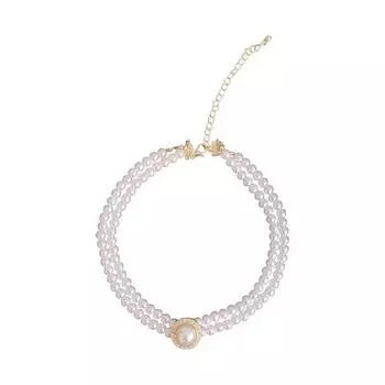 Ожерелье из жемчуга в стиле ретро — модное, легкое, роскошное, высококачественное, цепочка на ключицу и универсальное One Size