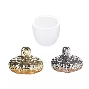 Ожерелье Эпоксидная смола Подвеска Колпачок 3D Твердая силиконовая форма Ювелирный аксессуар Ювелирные изделия Изготовление поделок Инструменты white-A