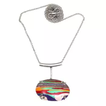 Ожерелье Ювелирные изделия Радужный Драгоценный Камень Calsilica ювелирные изделия ожерелье чокер
