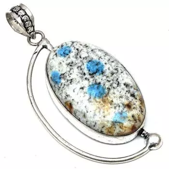 Ожерелье K2 Jasper Gemstone Handmade Gift For Her Серебряные украшения 2.25