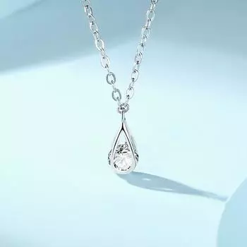 Ожерелье-капля из чистого серебра S999 для женщин, ожерелье особого дизайна, легкая роскошная высококачественная ключичная цепочка