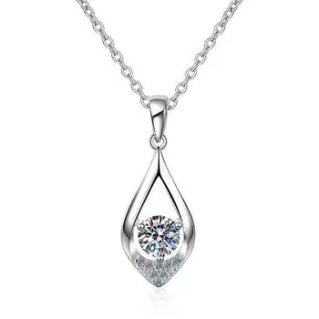 Ожерелье-капля из стерлингового серебра 925 пробы с муассанитом, украшенное легкими роскошными нишевыми колье-ключицами, качественная подвеска в холодной атмосфере, ювелирные изделия