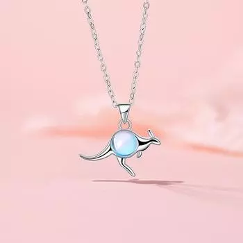 Ожерелье Кенгуру Ювелирные Изделия Женский Темперамент Ins Нержавеющая Сталь Ключичная Цепочка