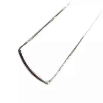 Ожерелье корейской версии простая изогнутая трубка улыбка вертикальная трубка ключичная цепочка, универсальный темперамент