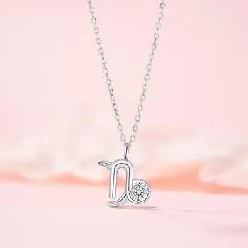 Ожерелье Козерог Женское Легкое Роскошное Ins Niche Цепь Ключицы Из Нержавеющей Стали