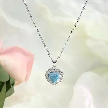 Ожерелье «Крылья любви» для милой девушки, чувствуя себя голубой любовью, светлый, роскошный, высококачественный, для девочек, шейный платок