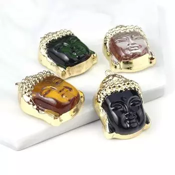 Ожерелье, кулон из натурального камня, агаты/аметрин/зеленый авантюрин, кулон для изготовления ювелирных изделий, ожерелье, браслет, аксессуар 38x26x14mm