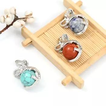 Ожерелье, кулон из натурального камня, агаты/розовый кварц, кулон в форме слона, подвески, изготовление ювелирных изделий, ожерелье, браслет, аксессуары Rose Quartz/23x30mm