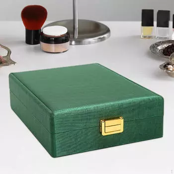 Ожерелье кулон шкатулка ювелирный футляр органайзер на день рождения день святого валентина зелёный