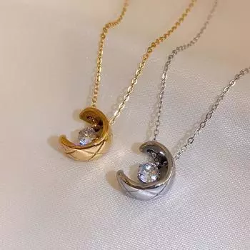 Ожерелье Lingge Water Ice Moon 2023, новый популярный стиль, элегантный воротник-цепочка, женская высококачественная конструкция, ощущение легкости, роскошная и уникальная шейная цепочка Adjustable size серебряный