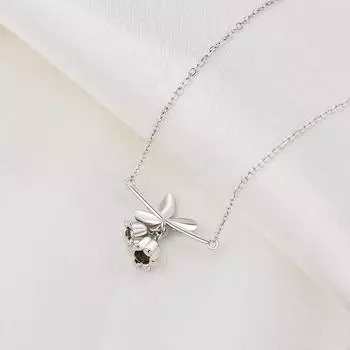 Ожерелье Linglan Flower для женщин с изысканным и популярным дизайном: Цепочка на ключицу, свежий и свежий подарок девушке