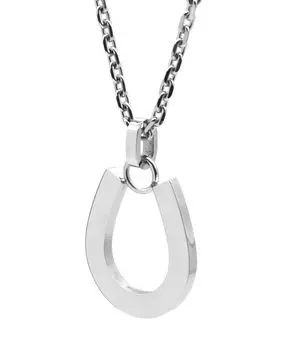 Ожерелье LION HEART, простая подкова, нержавеющая сталь 316L, противоаллергенное, 50 см, серебро, LH-1, ожерелье/хирургическое (Дружелюбный к металлу)