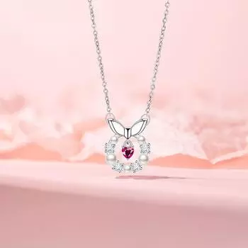 Ожерелье Love Garland, женственное, девичье, бьющееся сердце, цепочка из нержавеющей стали для ключицы