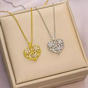 Ожерелье Love из титановой стали