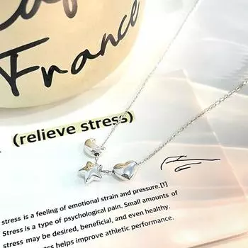 Ожерелье Love Moon Star Милое, простое, универсальное, легкое, роскошное, для девушки высокого класса