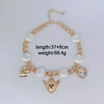 Ожерелье Love Ожерелье Big Peach Heart Bee Butterfly Ожерелье Premium Retro Light Luxury Ожерелье