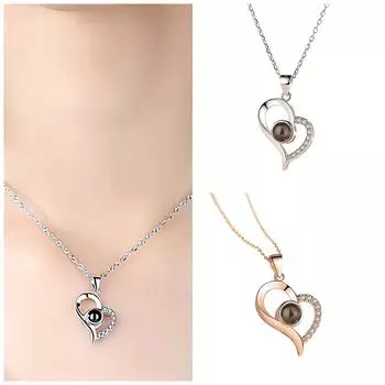 Ожерелье Love Peach Heart Подвеска Креативное ожерелье Не померкнет One Size розового золота