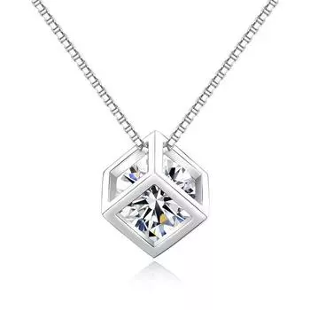 Ожерелье Love Rubik s Cube для женщин, японское и корейское, простое персонализированное ожерелье с подвеской на ключицу