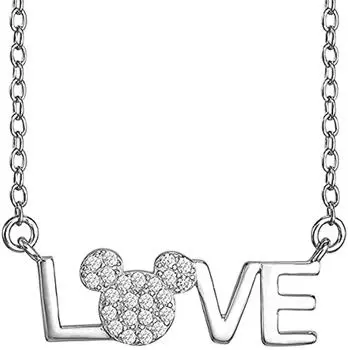 Ожерелье LOVE в стиле ниши с Микки Маусом и минималистской цепочкой на ключицу с буквами для модных женщин