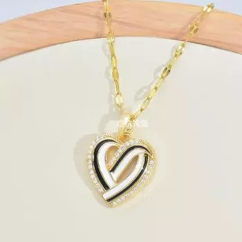 Ожерелье Love, женское, легкое, роскошное, дизайн, простой, темпераментный тренд, микро-инкрустированная цепочка на ключицу, ювелирное украшение