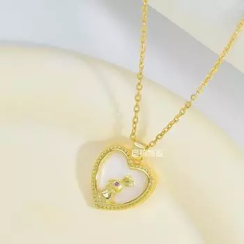 Ожерелье Love, Женское, Простое и Милое, Темпераментное, Подвеска, Изящная Цепочка на Ключицу