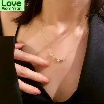 Ожерелье Любовь Ожерелье Стальные Украшения Тенденция Мода Ретро Ресурсы Прилавка