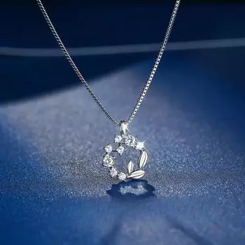 Ожерелье Lucky Garland из стерлингового серебра S925, легкая роскошная цепочка на ключицу для подруги, зрелой девушки, стиль, высококачественный летний кулон 925