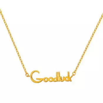 Ожерелье Lucky Letter, Женский нишевый дизайн, Новогодняя коллекция, Женская ключичная цепочка, Тренд индивидуальности