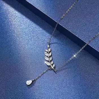 Ожерелье Lucky Wheat Ear для женщин с легким роскошным нишевым дизайном, высококлассная японская и корейская индивидуальность, холодный стиль, цепочка на ключицу